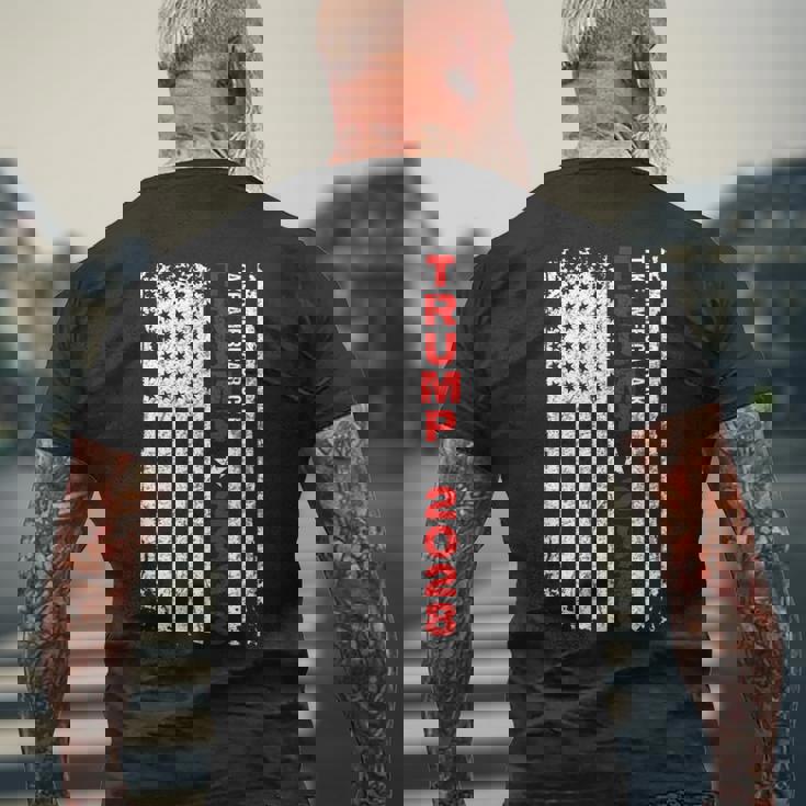 ドナルド・トランプ 2028 アメリカを取り戻す 選挙 アメリカ国旗 メンズTシャツ バックプリント 高齢者への贈り物