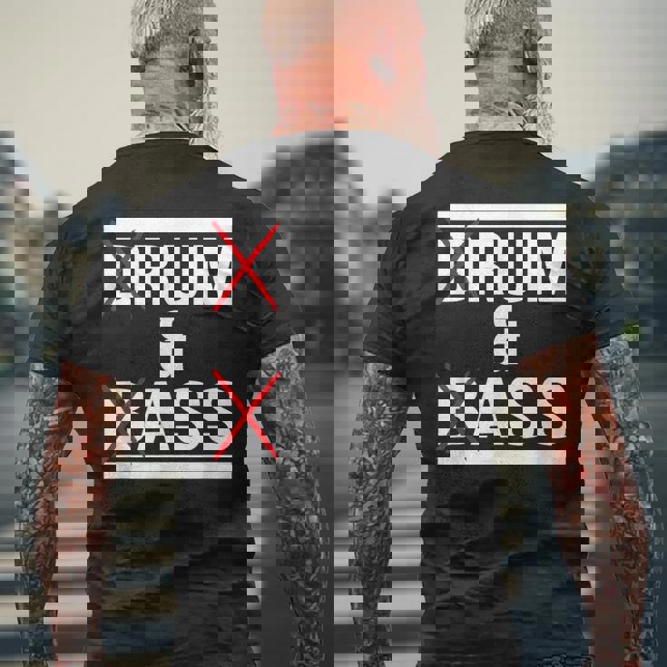 ドラムンベース Dnb 面白いモチーフ メンズTシャツ バックプリント 高齢者への贈り物