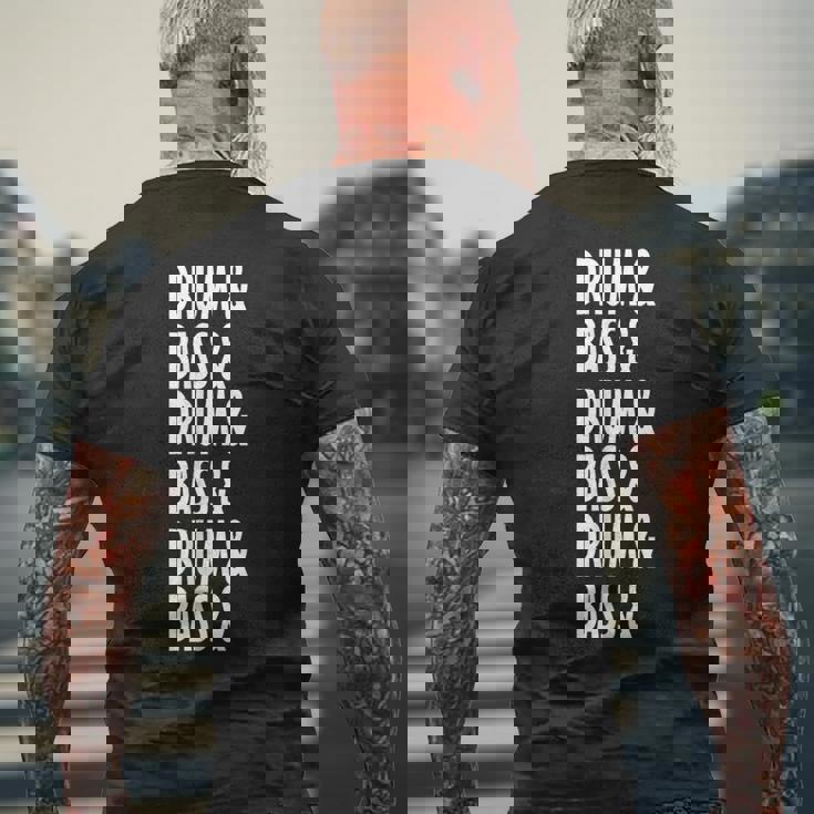 ドラムンベースミュージックリキッドジャングルedmクールドラム＆ベース メンズTシャツ バックプリント 高齢者への贈り物