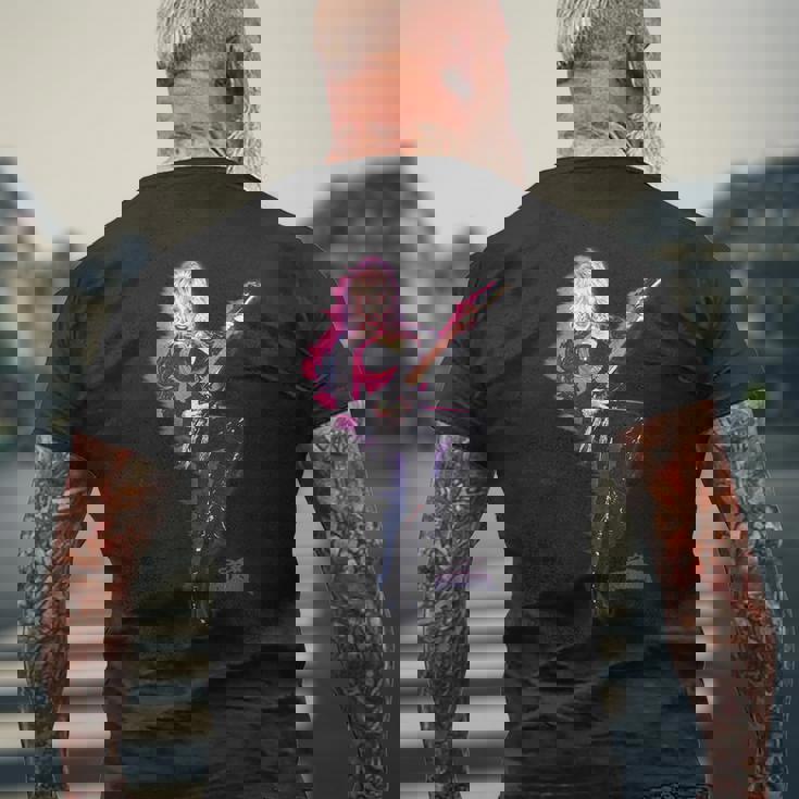 ドリー・パートンロックスター・オン・ファイア メンズTシャツ バックプリント 高齢者への贈り物