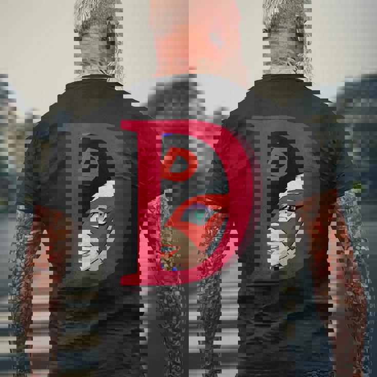 ドロンジョデザインf メンズTシャツ バックプリント 高齢者への贈り物