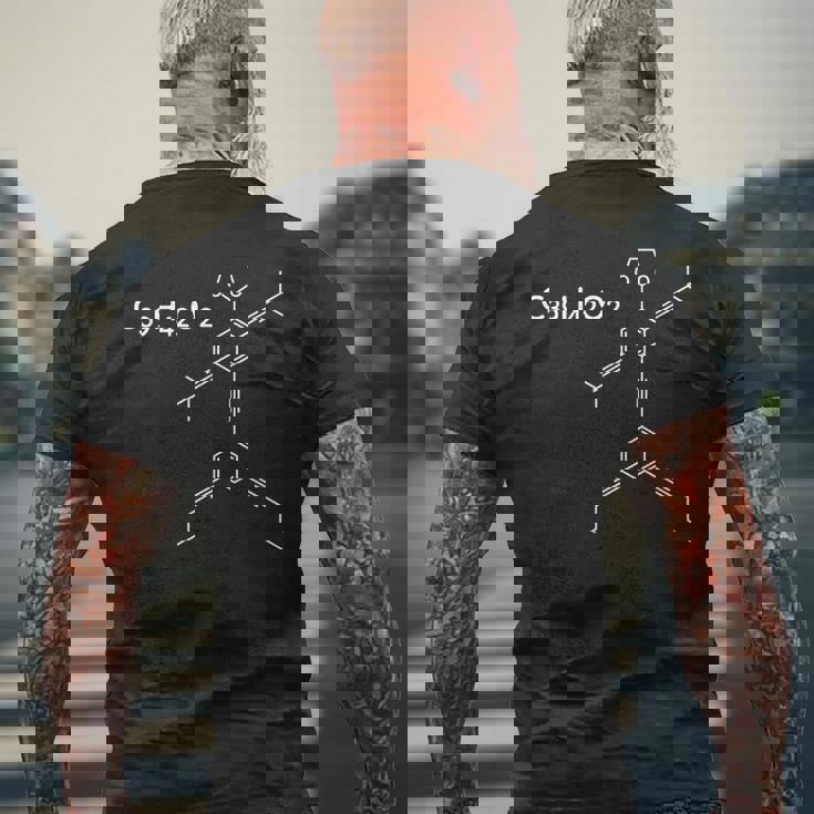 ナノプシャン 有機化合物 C39h42o2 分子 構造式 ナ科学 棒人間 ノテクノロジー 化学 Nanoputian メンズTシャツ バックプリント 高齢者への贈り物