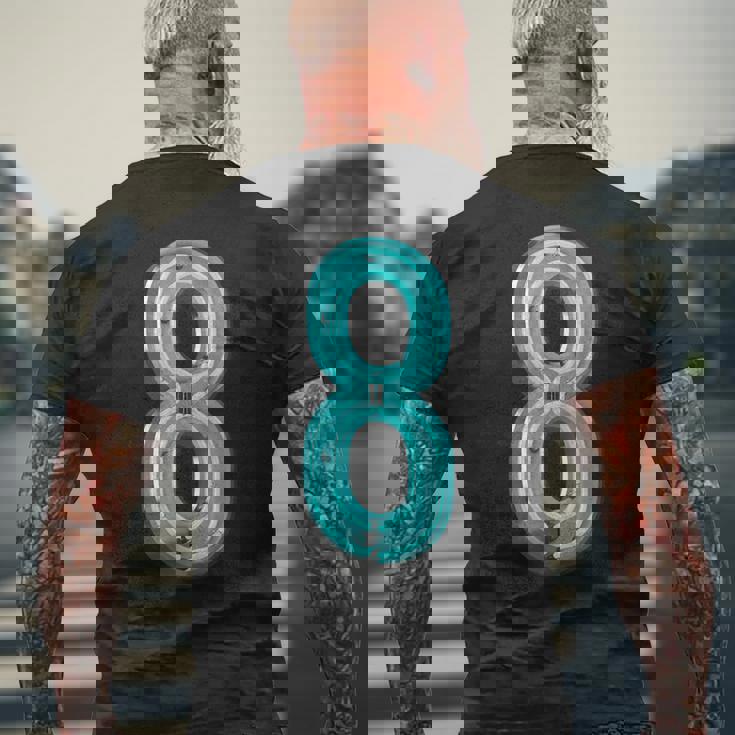 ナンバー8 、ファニーナンバーエイトtシャツ メンズTシャツ バックプリント 高齢者への贈り物