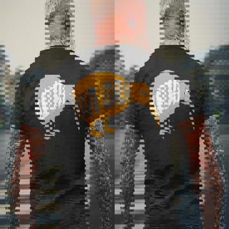 ニュージーランド お土産 キウイ鳥 キア・オラ Be Well ギフト メンズTシャツ バックプリント 高齢者への贈り物