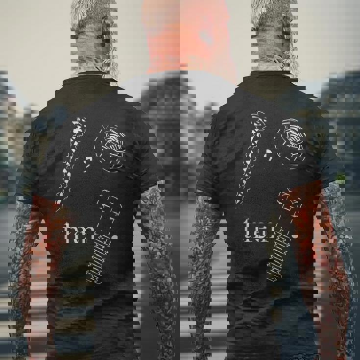 ネジナットとボルト 面白い皮肉 メンズTシャツ バックプリント 高齢者への贈り物