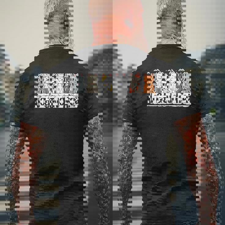 ノーキャットノーライフ 猫好き ねこ好き ネコ好き 猫の飼い主 おもしろ 可愛い ねこ ネコ 猫 メンズTシャツ バックプリント 高齢者への贈り物