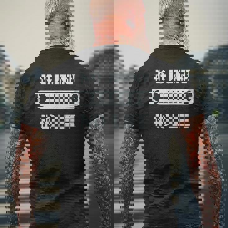 ノージムニーノーライフ Jb74 メンズTシャツ バックプリント 高齢者への贈り物