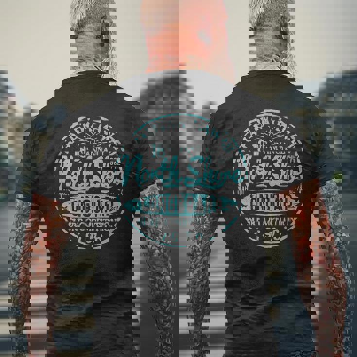 ノースショアハワイロングボードサーフ メンズTシャツ バックプリント 高齢者への贈り物