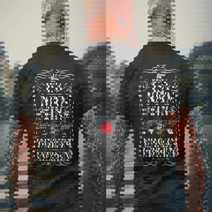 ノートンはits A Norton Thing You Wouldn't Understanding メンズTシャツ バックプリント 高齢者への贈り物