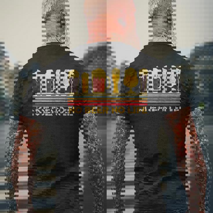 ノービール ノーライフ 面白いビール ノーライフ 飲酒 面白い 飲み会服 メンズTシャツ バックプリント 高齢者への贈り物