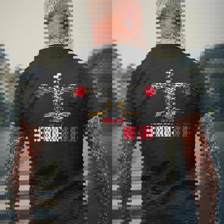 ノーボクシングノーライフ ボクシング メンズTシャツ バックプリント 高齢者への贈り物