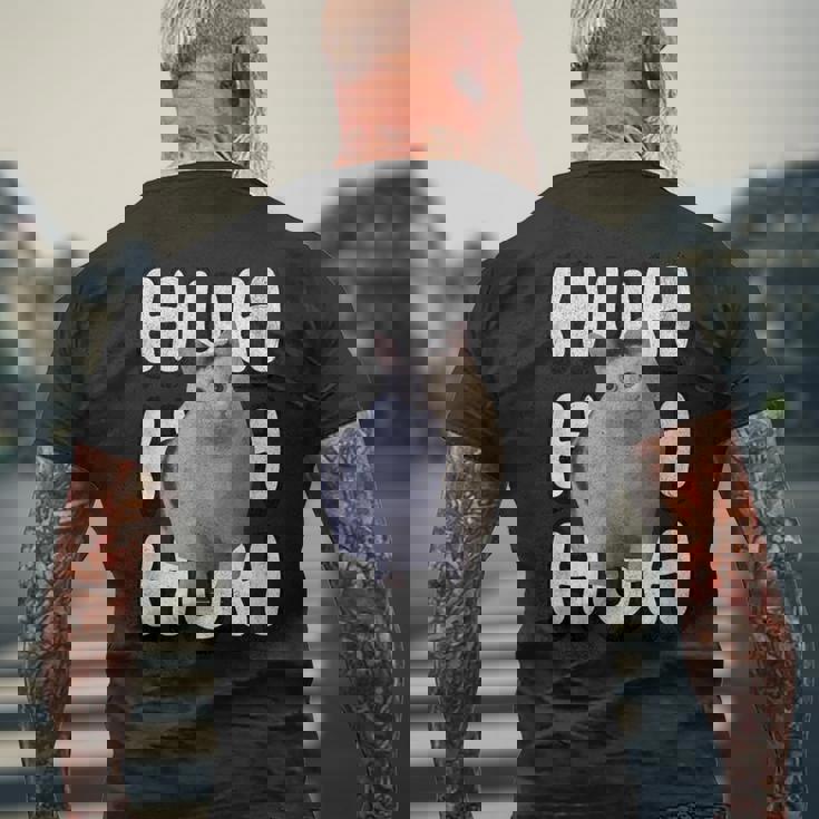 ハァッ 猫ミーム 人気 インターネットミーム Cat Day クリスマス メンズTシャツ バックプリント 高齢者への贈り物