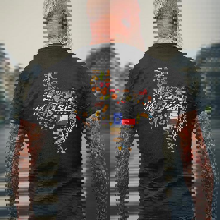 ハウディ・テキサス・カウボーイ・ロデオ・ウエスタン メンズTシャツ バックプリント 高齢者への贈り物