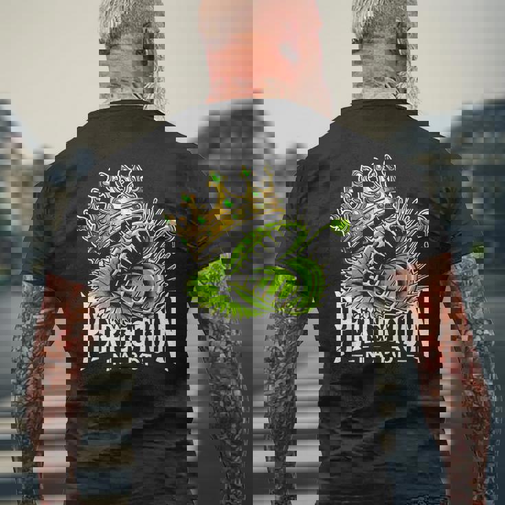 ハエトリソウの愛好家 食虫植物への執着 珍しい メンズTシャツ バックプリント 高齢者への贈り物