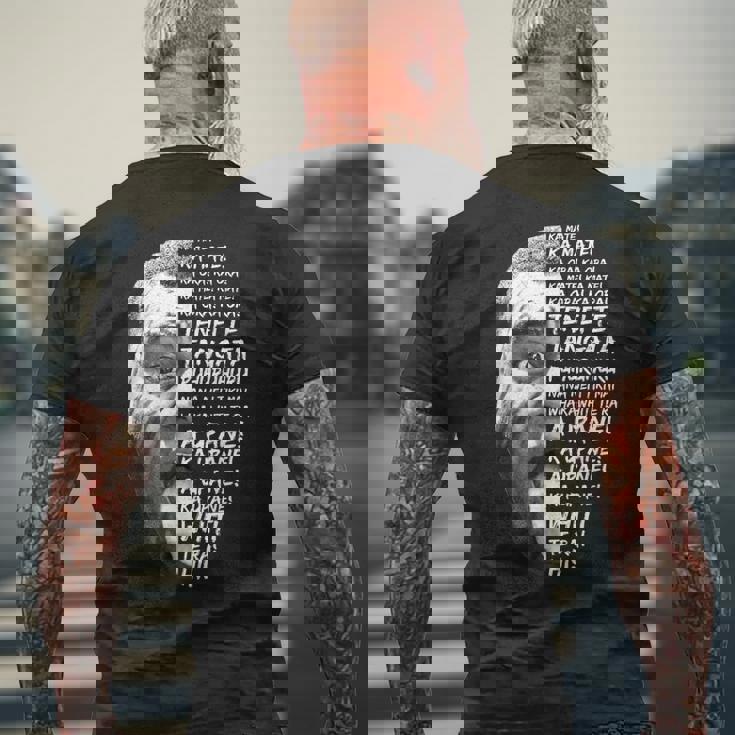 ハカニュージーランドブラックマオリ族ユニフォームグッズラグビー メンズTシャツ バックプリント 高齢者への贈り物