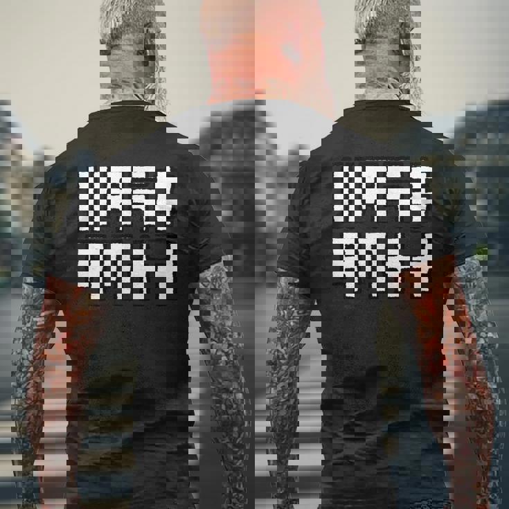 ハタラキタクナイ 働きたくない はたらきたくない 変な メンズTシャツ バックプリント 高齢者への贈り物