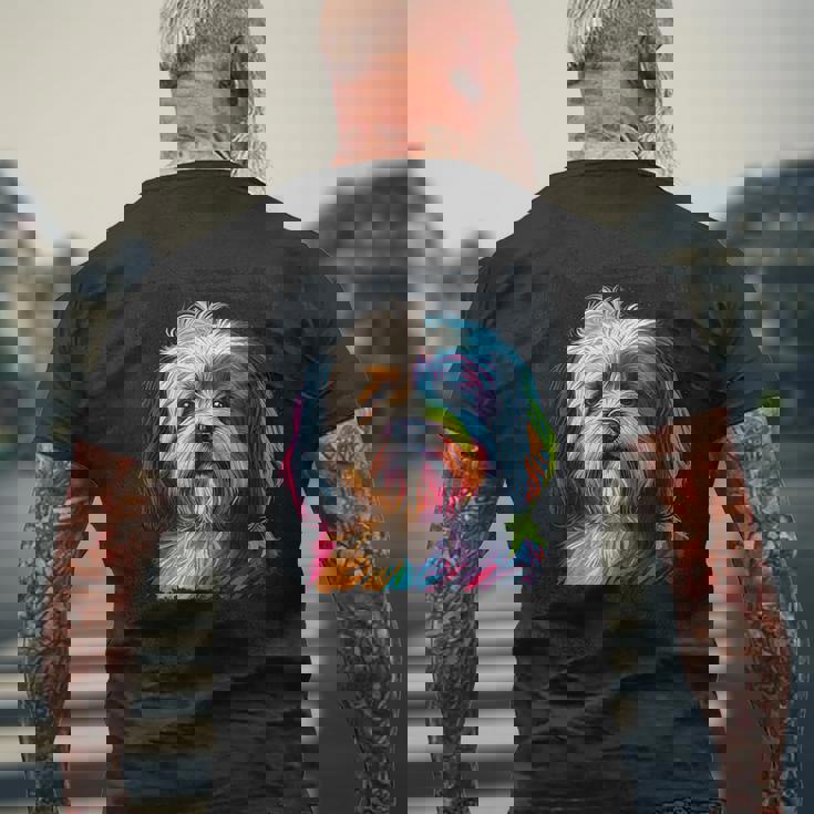 ハバニーズのアートワークを使用したハバニーズドッグオーナーデザイン。 メンズTシャツ バックプリント 高齢者への贈り物