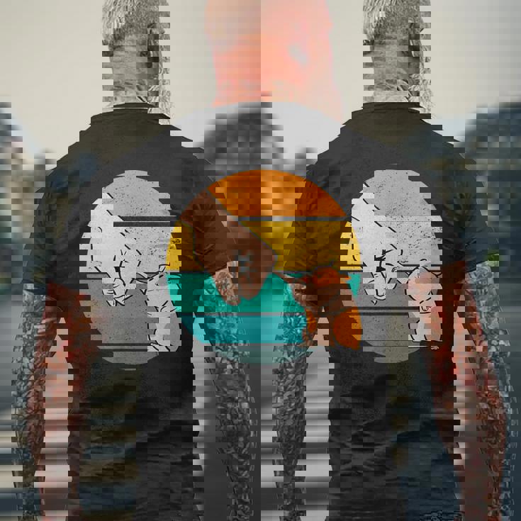 ハムスターフレンド げっ歯類ペット メンズTシャツ バックプリント 高齢者への贈り物