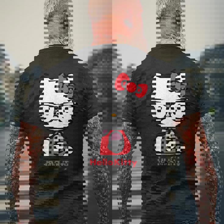 ハローキティ Usデザイン メガネ メンズTシャツ バックプリント 高齢者への贈り物