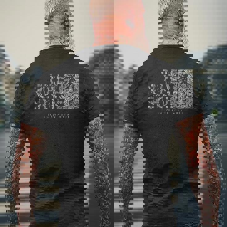 ハワイ ノースショア ハレイワヤシの木 メンズTシャツ バックプリント 高齢者への贈り物