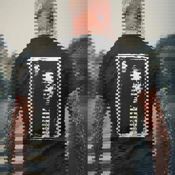 ハワード・フィリップス アート キム・ディアス・ホルム 絵 インク クトゥルフ Hpl Cthulhu Howard メンズTシャツ バックプリント 高齢者への贈り物