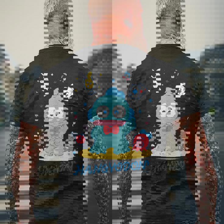 ハンギョドン ポーズ 【バレンタインギフトにおすすめ！】 メンズTシャツ バックプリント 高齢者への贈り物