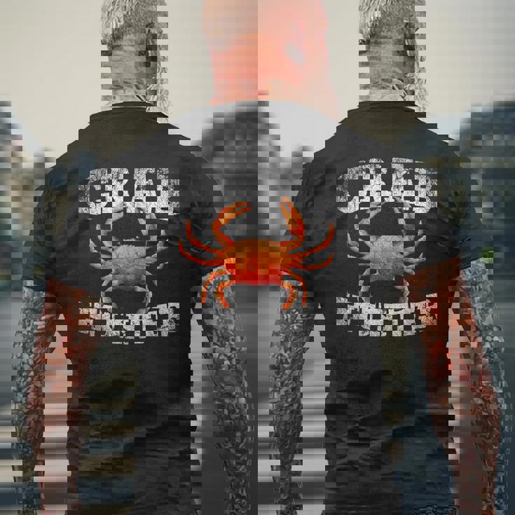 ハンティング メンズ ボーイズ キッズ カニ メンズTシャツ バックプリント 高齢者への贈り物