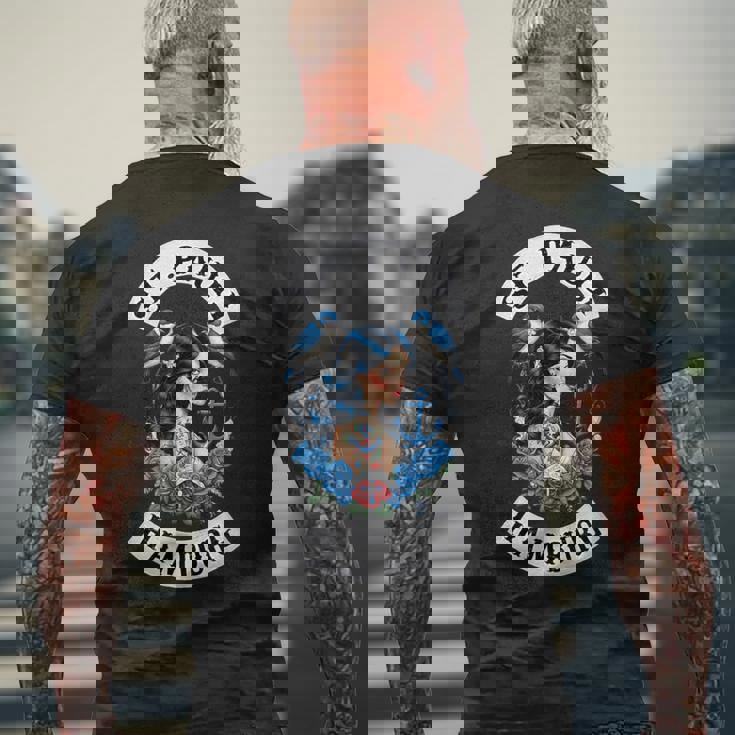 ハンブルク ザンクトパウリ レーパーバーン 港 セーラー タトゥー ガール メンズTシャツ バックプリント 高齢者への贈り物