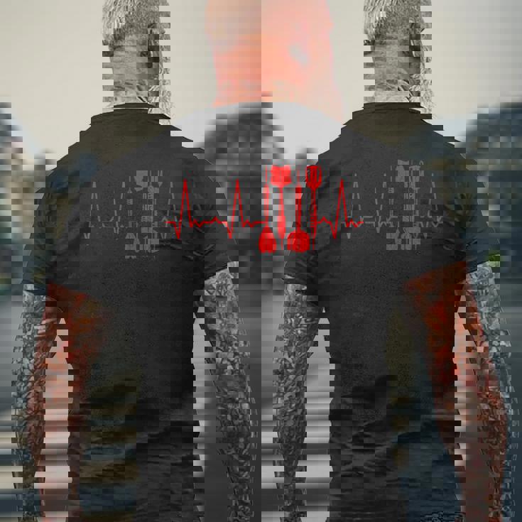 ハートビートダーツ メンズTシャツ バックプリント 高齢者への贈り物