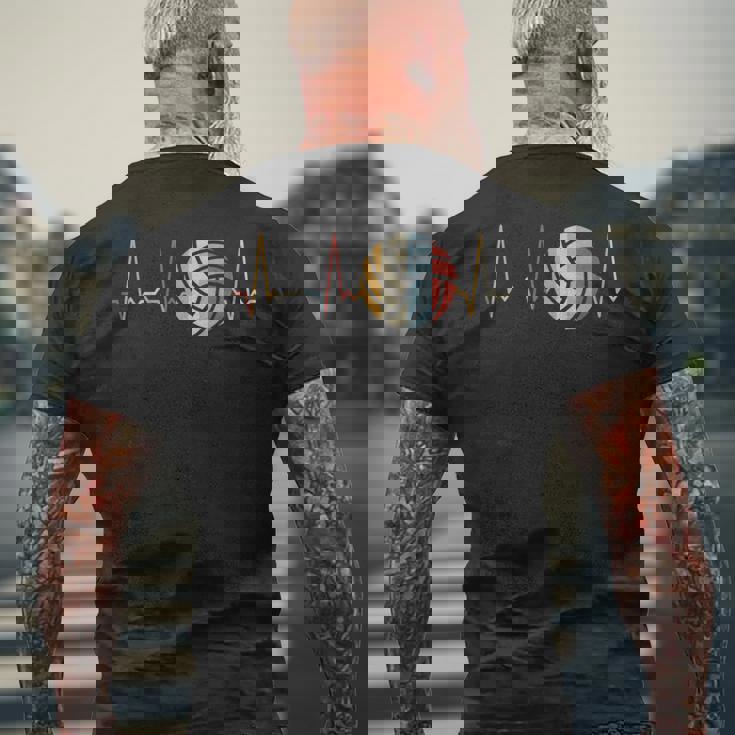 ハートビートバレーボール メンズTシャツ バックプリント 高齢者への贈り物