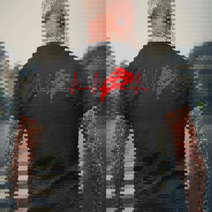 ハートビートピザ メンズTシャツ バックプリント 高齢者への贈り物