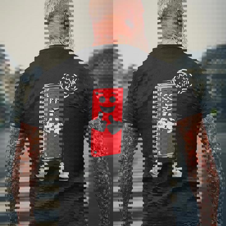 ハーモニカプレーヤー フレンチハープ ブルース ミュージシャン メンズTシャツ バックプリント 高齢者への贈り物