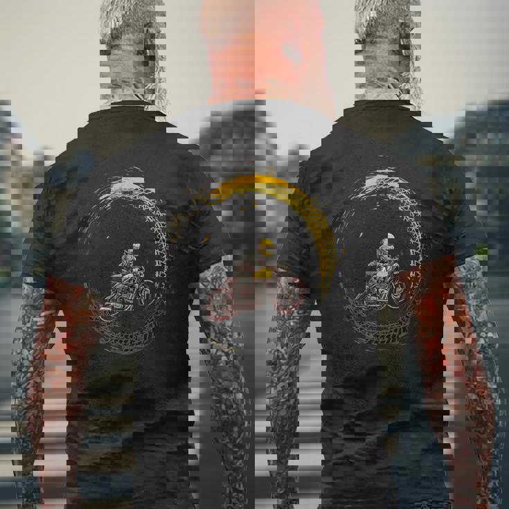 バイカー クール メンズTシャツ バックプリント 高齢者への贈り物