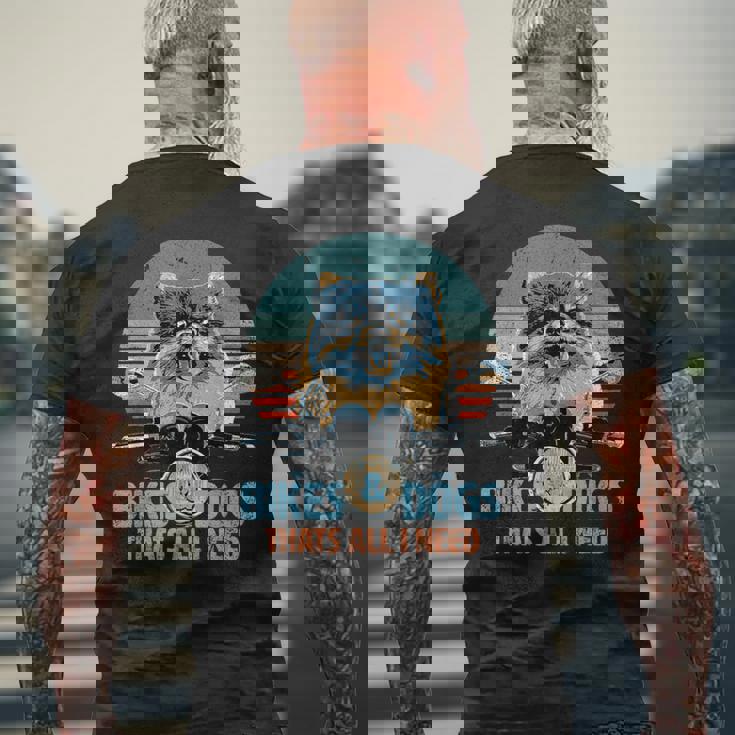 バイク&犬 かわいいポメラニアン ポメラニアン オートバイ メンズTシャツ バックプリント 高齢者への贈り物