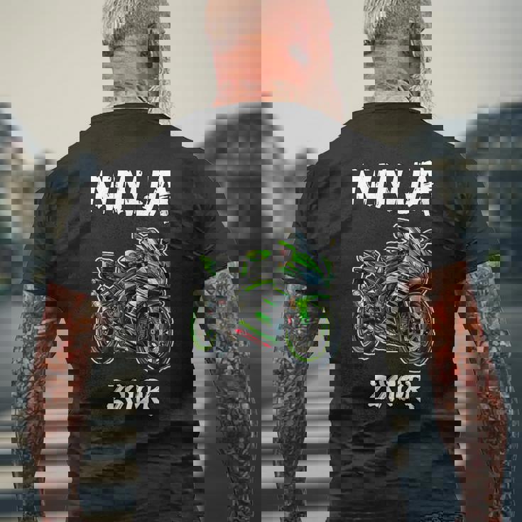 バイク Zx10r ニンジャ モーターサイクリスト Zx10r バイク メンズTシャツ バックプリント 高齢者への贈り物