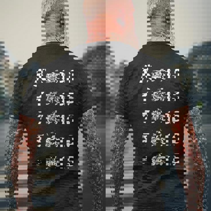 バイク おもしろtシャツ 光学テスト おもしろバイク メンズ オートバイ ツーリング 原付 オリジナル服 メンズTシャツ バックプリント 高齢者への贈り物