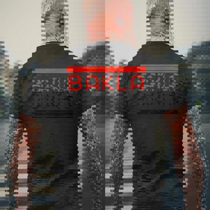 バクラアコ メンズTシャツ バックプリント 高齢者への贈り物