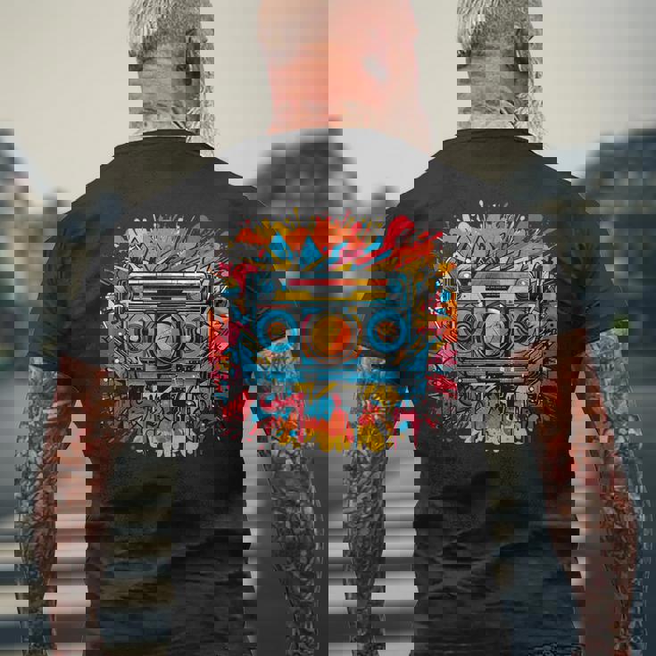 バスケットボール選手 アーバン グラフィック ノベルティ ビンテージアート メンズTシャツ バックプリント 高齢者への贈り物