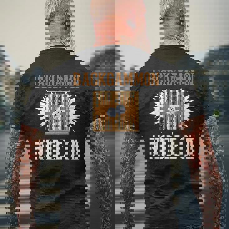 バックギャモン ボードゲーム メンズTシャツ バックプリント 高齢者への贈り物