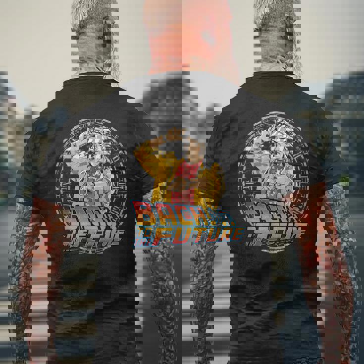 バッハ・トゥ・ザ・フューチャー メンズTシャツ バックプリント 高齢者への贈り物