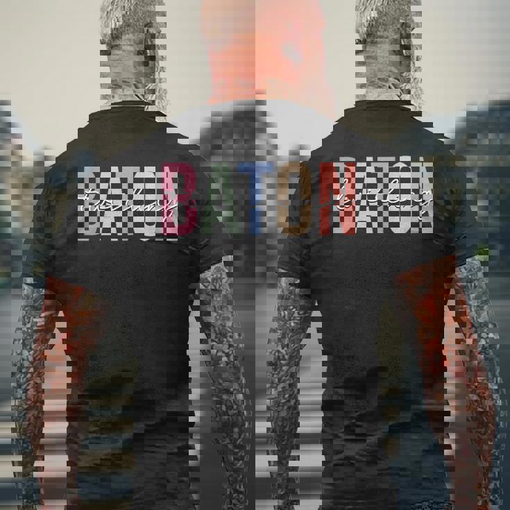 バトン トワリング トワラー メンズTシャツ バックプリント 高齢者への贈り物