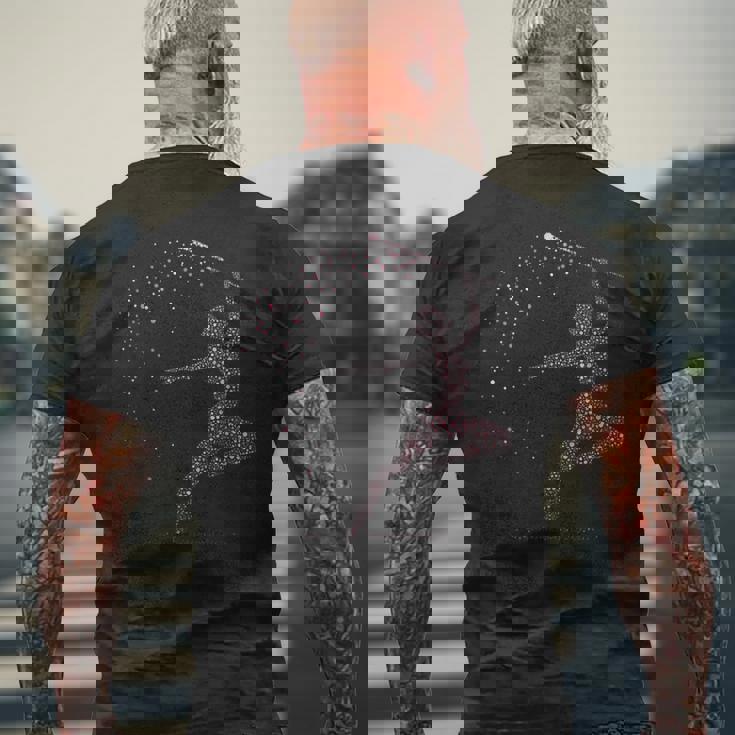 バトントワリングガール メンズTシャツ バックプリント 高齢者への贈り物