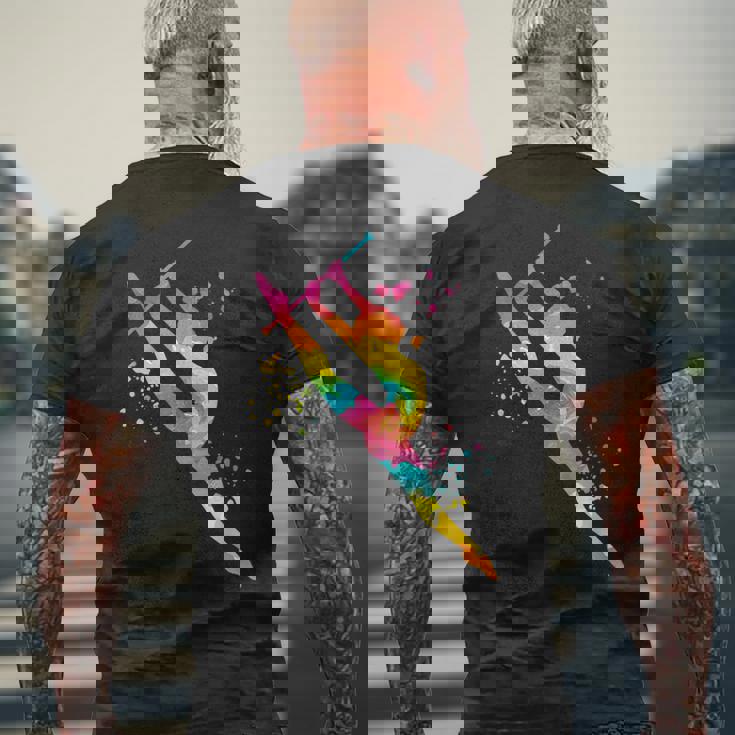 バトン付き体操 ガールズ キッズ 新体操 メンズTシャツ バックプリント 高齢者への贈り物