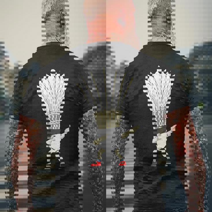 バドミントン ダビングシャトルコック バーディーボーイ バドミントン メンズTシャツ バックプリント 高齢者への贈り物