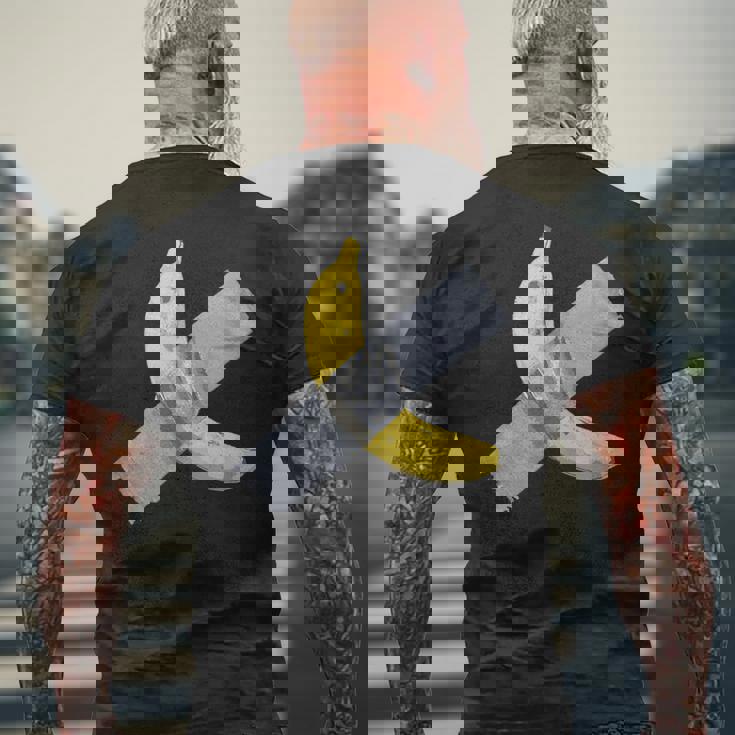 バナナダクトテープ メンズTシャツ バックプリント 高齢者への贈り物