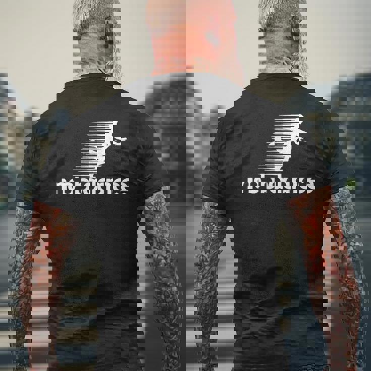 バランスが取れない スポーツとユーモアのための面白いパロディデザイン メンズTシャツ バックプリント 高齢者への贈り物