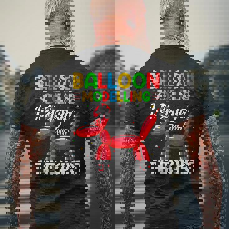 バルーンモデリング セラピストより安価 バルーンアート メンズTシャツ バックプリント 高齢者への贈り物