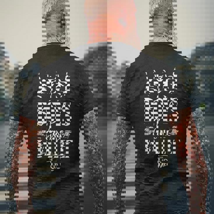 バレエダンサー ダンスガール バレリーナ 男の子 ダンス バレエ Too メンズTシャツ バックプリント 高齢者への贈り物