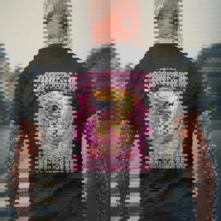 バレリーナ カプチーナ Ai ジェネラーレ イタリアンキャラクター ブレイン メンズTシャツ バックプリント 高齢者への贈り物