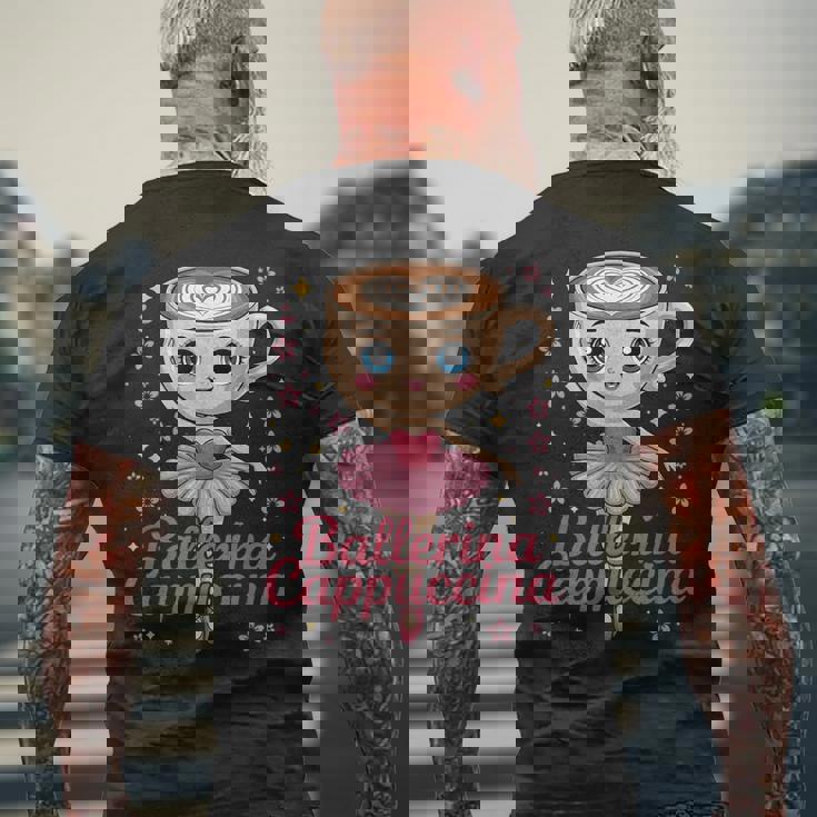 バレリーナカプチーナ イタリアンブレインロットミーム ブレインロットミーム メンズTシャツ バックプリント 高齢者への贈り物